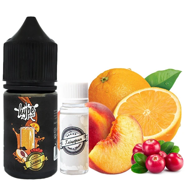 Набор Солевой Жидкости Hype Kit Black - Sunny (Тропик Микс Персик) 30 Мл 50 Мг