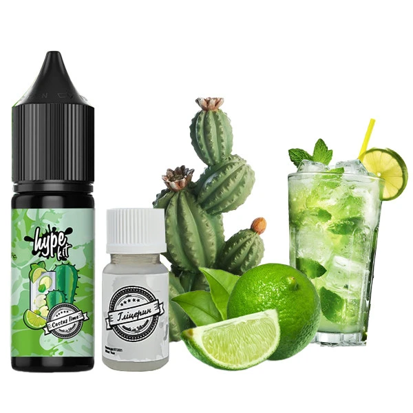 Набор Солевой Жидкости Hype Kit Cactus Lime (Кактус Лайм) 15 Мл 50 Мг