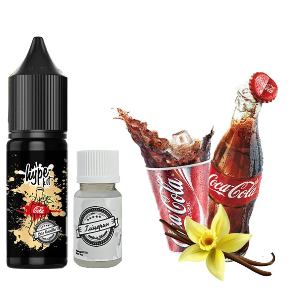 Набор Солевой Жидкости Hype Kit Cola Vanilla (Кола Ваниль) 15 Мл 50 Мг