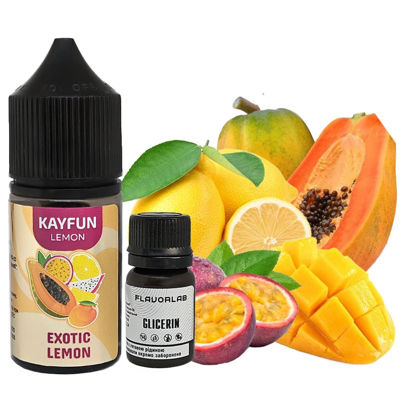 Набор Солевой Жидкости KayFun Lemon - Exotic Lemon (Экзотический Лимон) 30Мл 50Мг