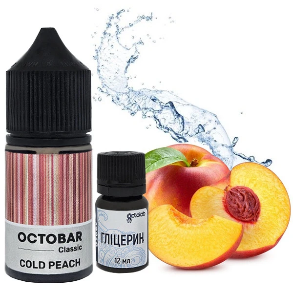 Набір Сольової рідини Octobar Classic Cold Peach (Персик Лід) 30 мл 50 мг