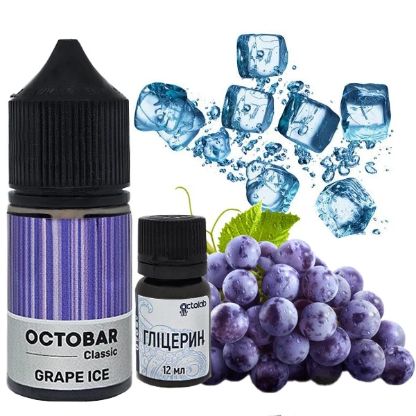 Набір Сольової рідини Octobar Classic Grape Icy (Виноград Лід) 30 мл 50 мг