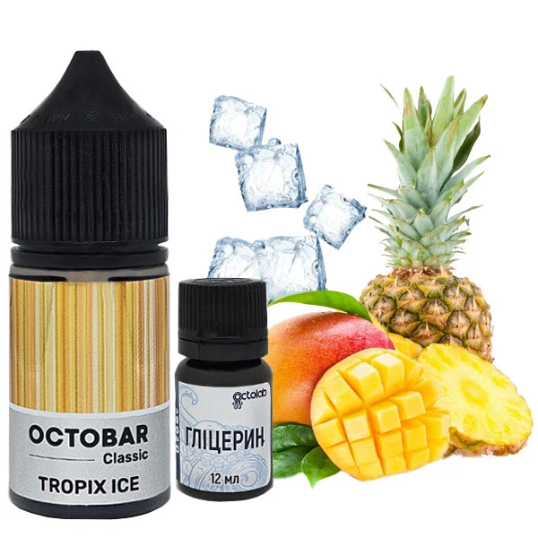 Набор Солевой жидкости Octobar Classic Tropix Ice (Манго Ананас Лёд) 30 Мл 50 Мг