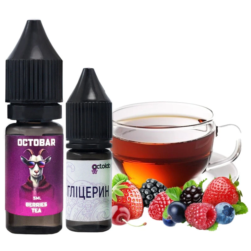 Набор Солевой жидкости Octobar NFT Berries Tea (Ягодный чай) 10 Мл 50 Мг