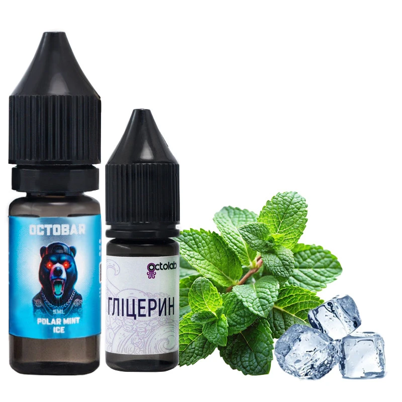 Набор Солевой жидкости Octobar NFT Polar Mint Ice (Мята Лед) 10 Мл 50 Мг