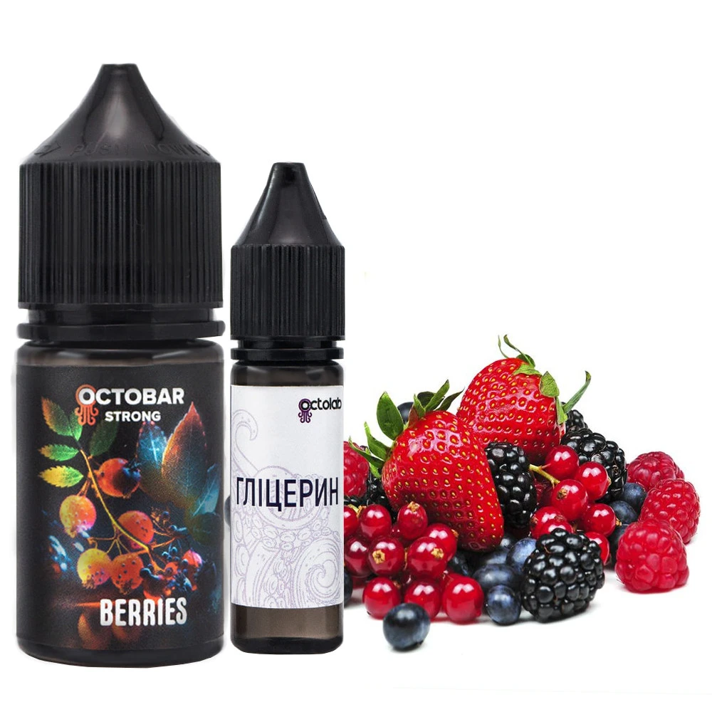 Набор Солевой жидкости Octobar Strong Berries (Ягоды) 30 Мл 50 Мг