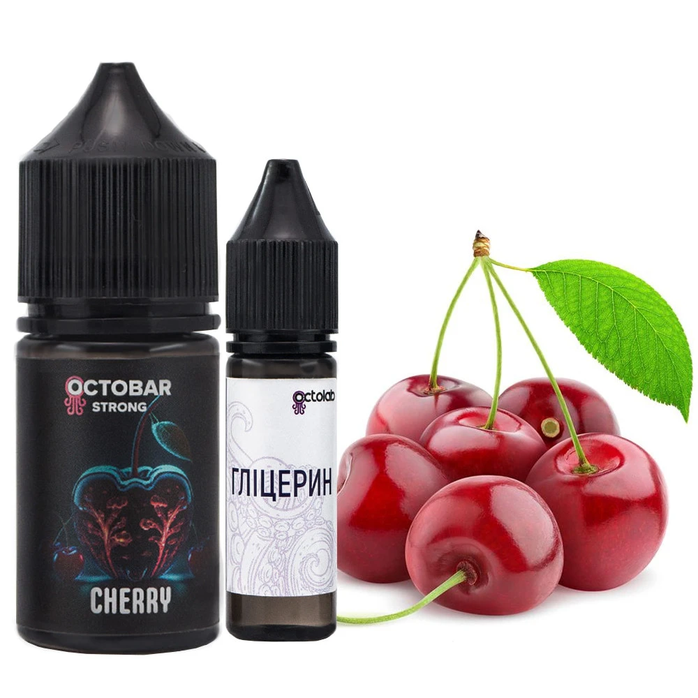 Набор Солевой жидкости Octobar Strong Cherry (Вишня) 30 Мл 50 Мг