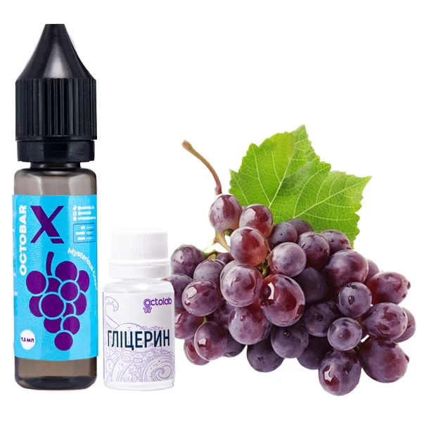 Набор Солевой жидкости Octobar X Mysterious Grape (Мистический Виноград) 15 Мл 50 Мг