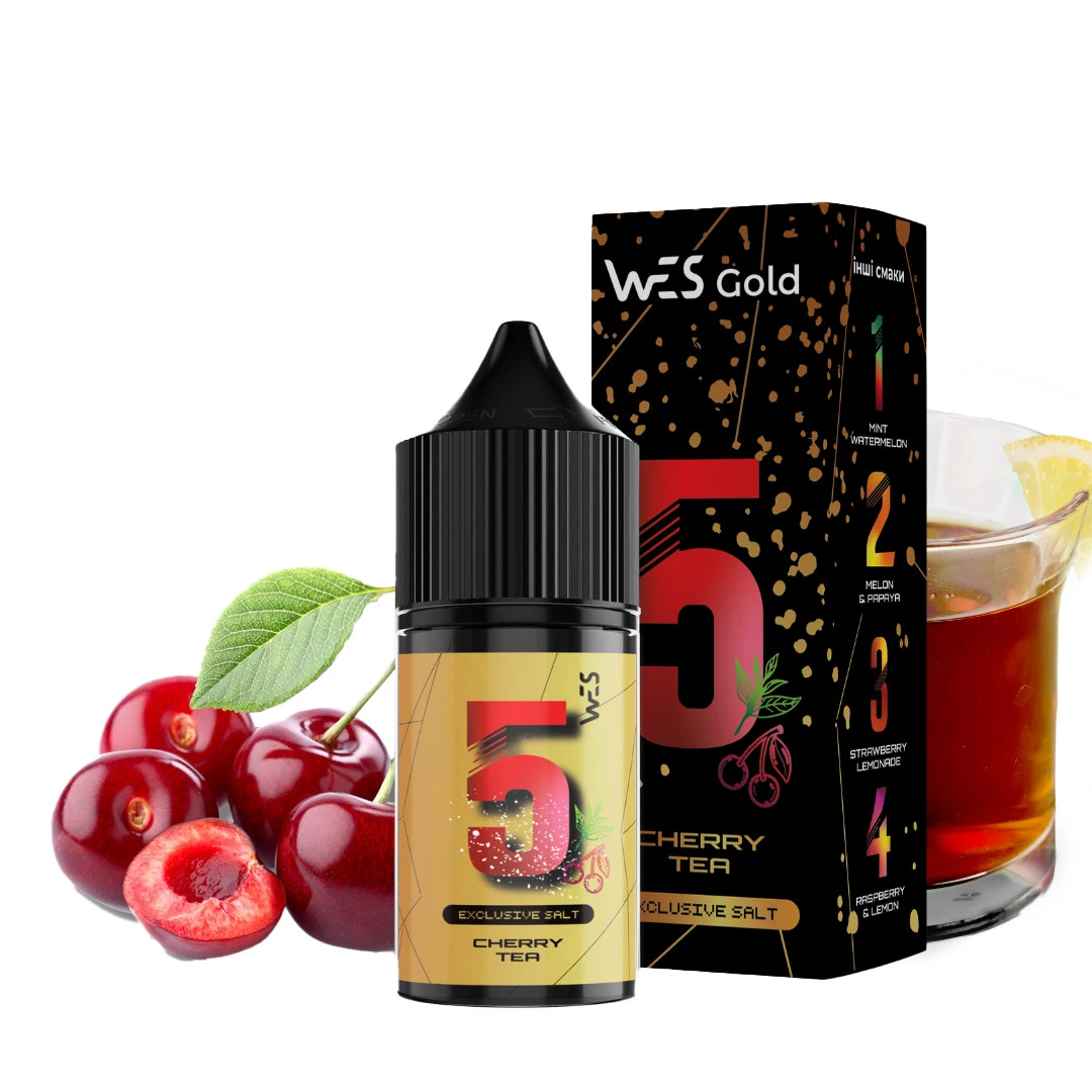 Набор Солевой Жидкости WES Gold Cherry Tea (Cherry Tea) 30 Мл 50 Мг