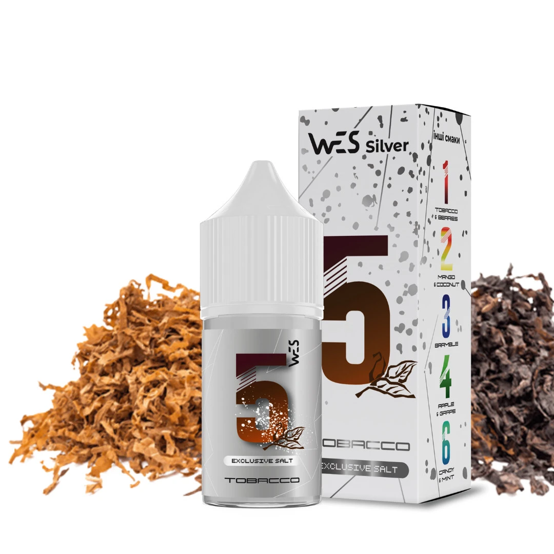 Набор Солевой Жидкости WES Silver Tabacco (Табак) 30 Мл 50 Мг