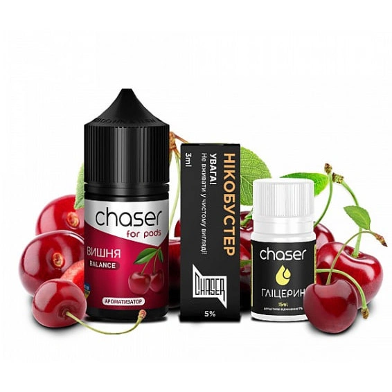 Набор Солевой Жидкости Chaser - Cherries (Черешня) 30 Мл 50 Мг
