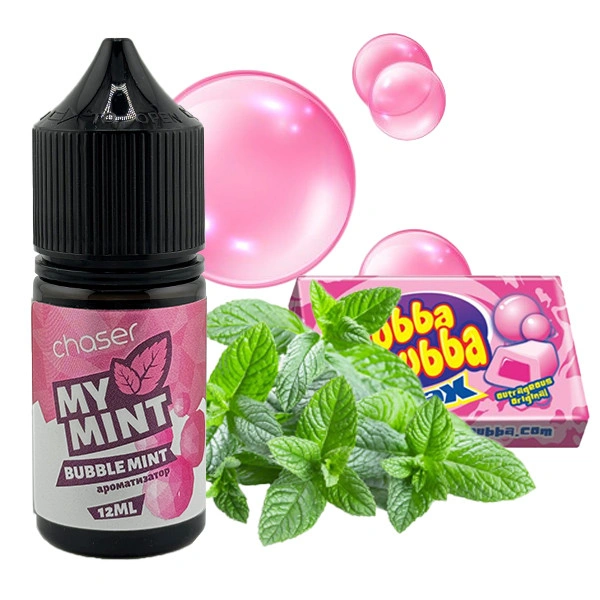 Набор Солевой Жидкости Chaser My Mint - BubbleMint (Мятная Жвачка) 30 Мл 50 Мг