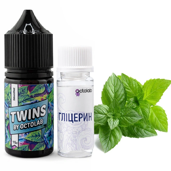 Набор Солевой Жидкости Twins Menthol (Ментол) 30 Мл 50 Мг