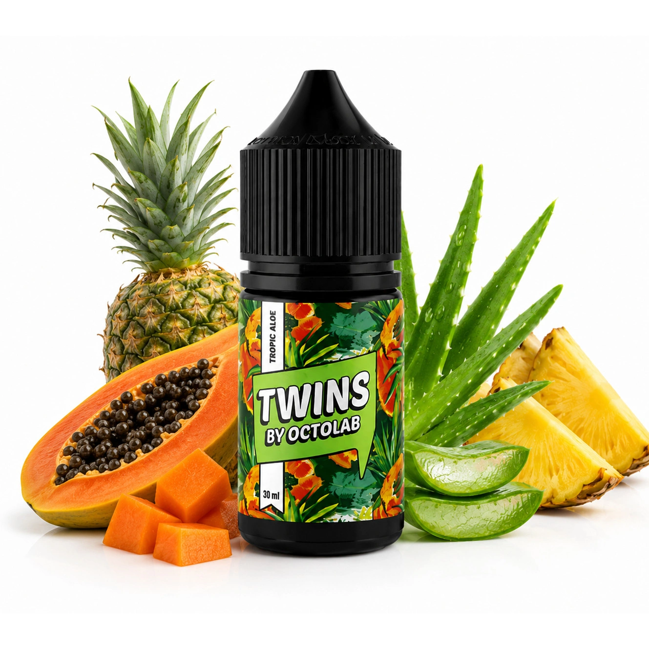 Набор Солевой Жидкости Twins Tropic Aloe (Тропический Алое) 30 Мл 50 Мг