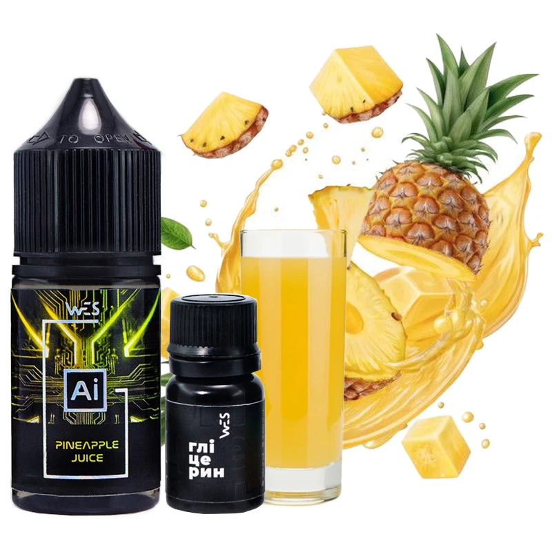 Набор Солевой Жидкости WES Ai - Pineapple Juice (Ананасовый Сок) 30 Мл 50 Мг