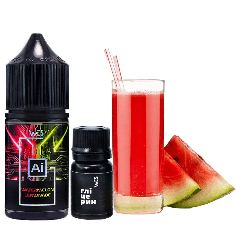 Набор  Солевой Жидкости  WES Ai - Watermelon Lemonade (Арбузный Лимонад) 30 Мл 50 Мг