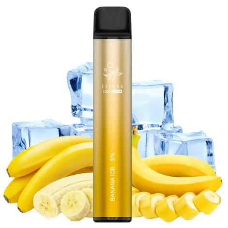 Одноразка Elf Bar Banana Ice Ultra (Банан Лёд) 1500