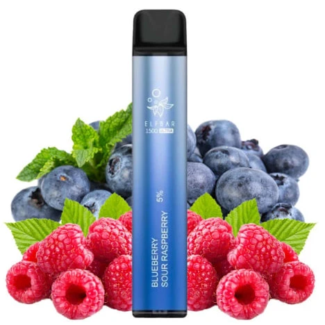 Одноразка Elf Bar Blueberry Sour Raspberry Ultra (Черника Кислая Малина) 1500