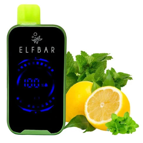 Одноразка Elf Bar Lemon Mint (Лимон М'ята) FS18000