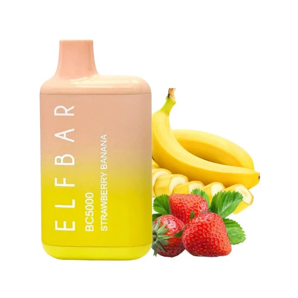 Одноразка Elf Bar Strawberry Banana (Клубника Банан) BC5000