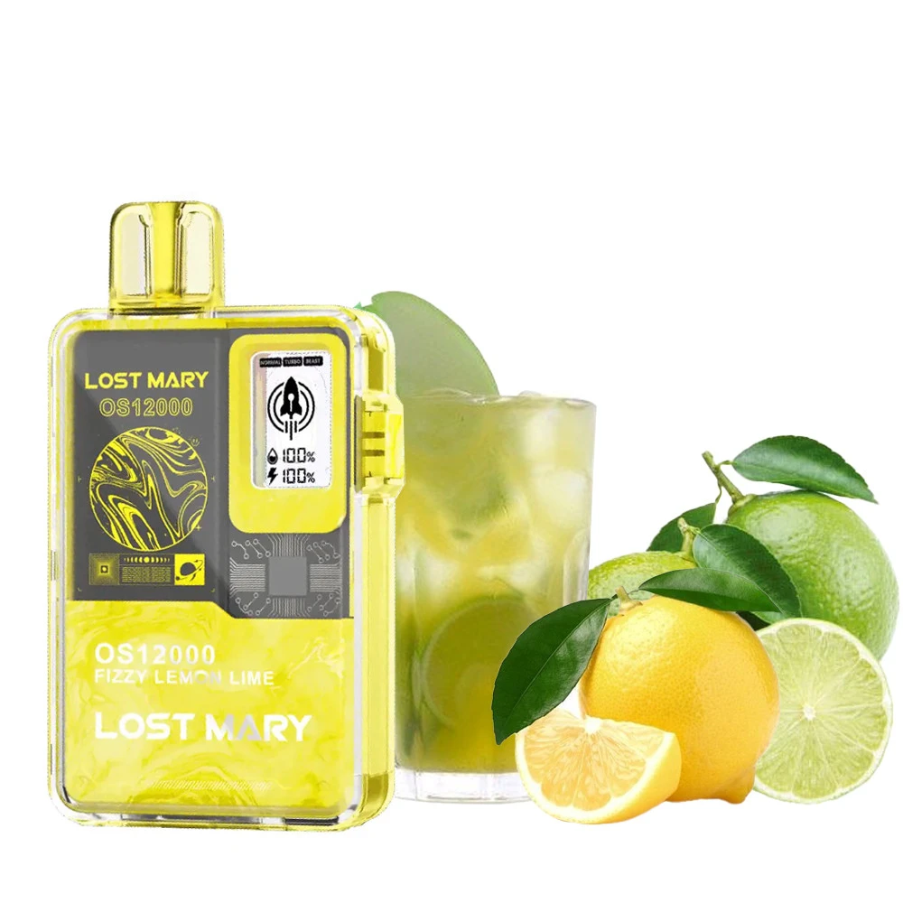 Одноразка Lost Mary Fizzy Lemon Lime (Сода Лимон Лайм) OS12000