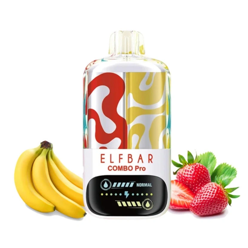 Одноразка Elf Bar Combo Pro Strawberry Banana (Полуниця Банан) 30000
