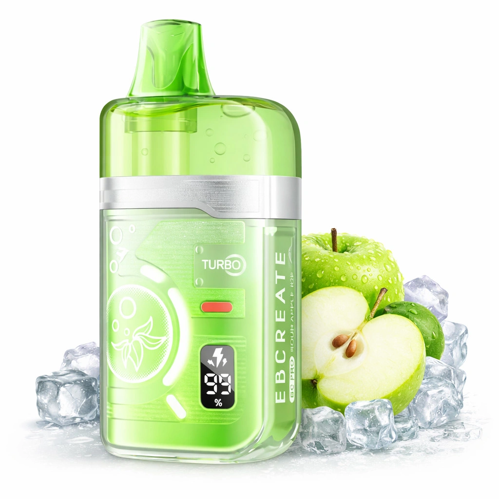 Одноразка Elf Bar EBCREATE BC PRO - Sour Apple Ice (Кислое Яблоко Лёд) 40000