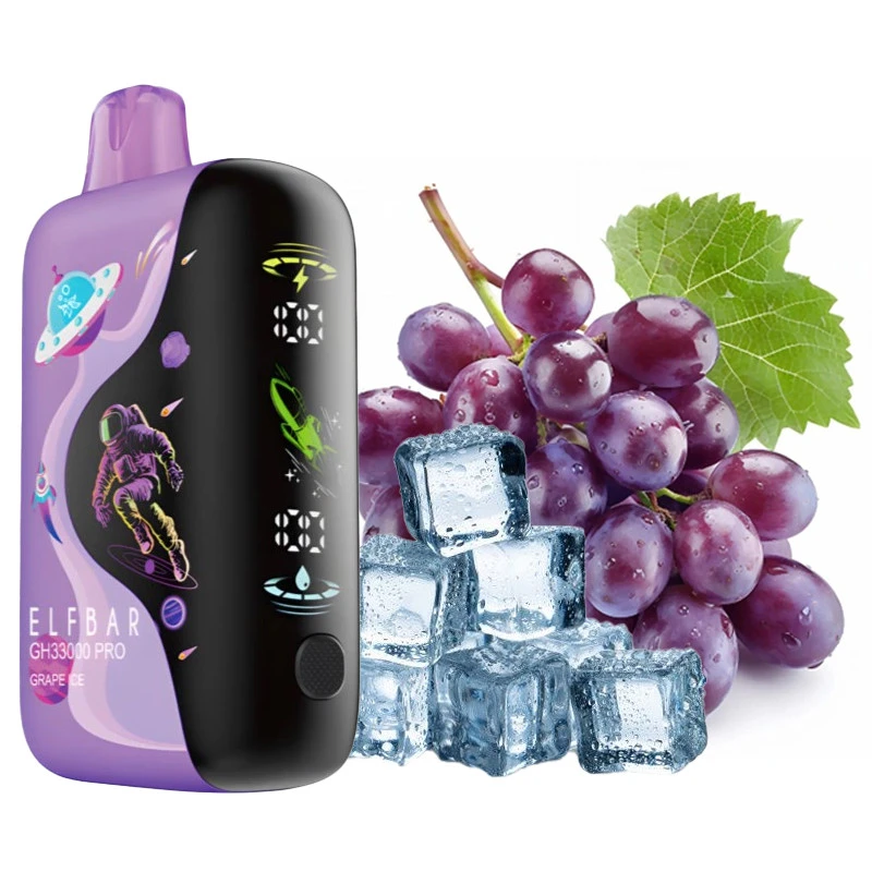 Одноразка Elf Bar Grape Ice (Виноград Лёд) GH33000 PRO