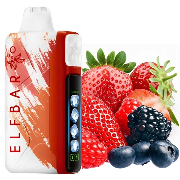 Одноразка Elf Bar Ice King Strawberry Berries (Клубника Ягоды) 40000