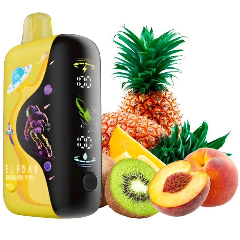 Одноразка Elf Bar Kiwi Pineapple Peach (Киви Ананас Персик) GH33000 PRO