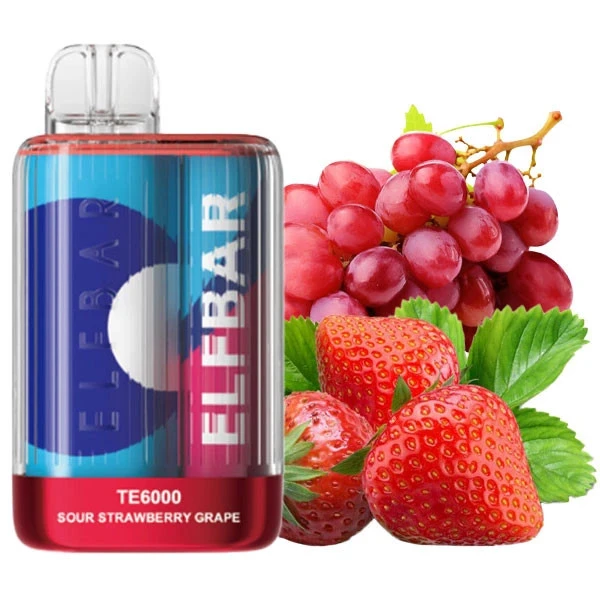 Одноразка Elf Bar Sour Strawberry Grape (Кисла Полуниця Виноград) TE6000