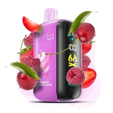Одноразка Elf Bar Strawberry Raspberry Cherry (Клубника Малина Вишня) RAYA D3 25000