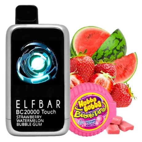Одноразка Elf Bar Strawberry Watermelon Bubble Gum (Полуниця Кавун Жуйка) BC20000 Touch