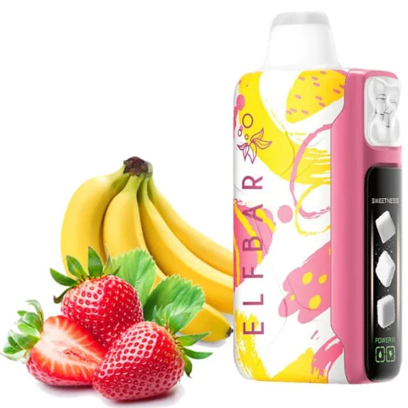 Одноразка Elf Bar Sweet King Strawberry Banana (Клубника Банан) 30000