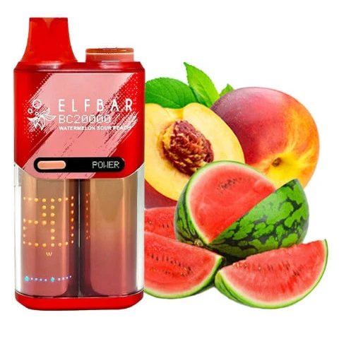 Одноразка Elf Bar Watermelon Sour Peach (Кавун Кислий Персик) BC20000