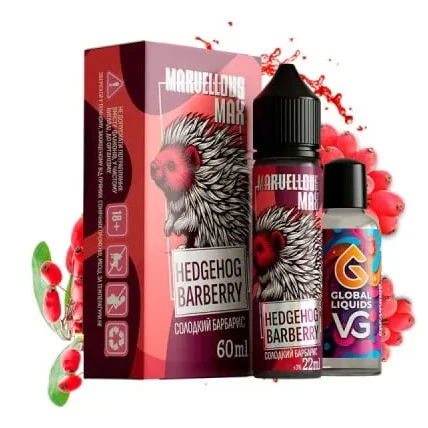 Органічна Рідина - Marvellous Max Hedgehog Barberry (Барбарис) 60 МЛ 3 МГ Набір