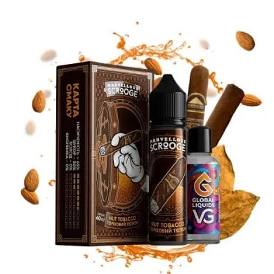 Органическая Жидкость Marvellous Scrooge Nut Tobacco (Ореховый Табак) 60Мл 3Мг Набор