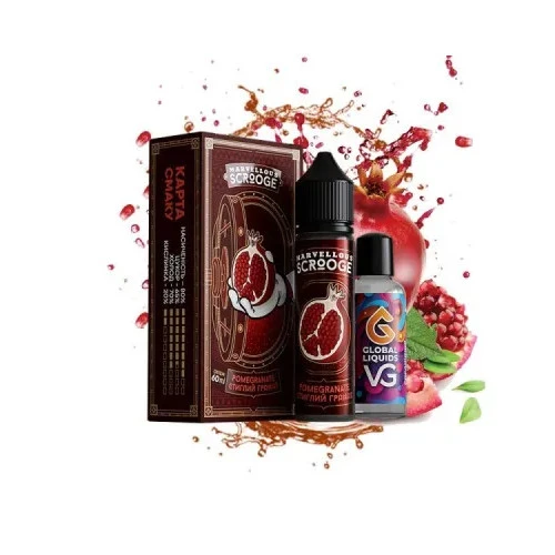 Органическая Жидкость Marvellous Scrooge Pomegranate (Спелый Гранат) 60Мл 3Мг Набор
