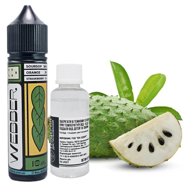 Органічна Рідина Webber Soursop Tea (Чай Саусеп) 60 МЛ 30 МГ Набір