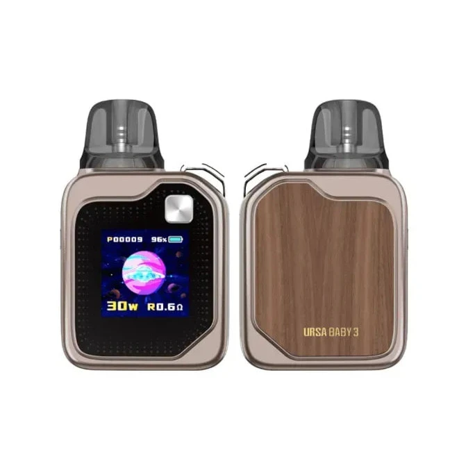 Pod-Система Lost Vape Ursa Baby 3 Pod Kit Oak Wood (Серый)