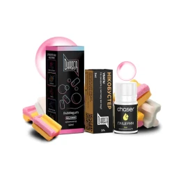 Набор Солевая Жидкость Chaser Black - Bubblegum (Жвачка) 30 МЛ 50 МГ