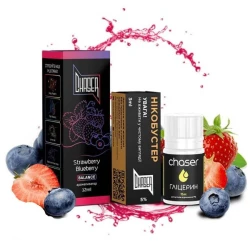 Набор Солевая Жидкость Chaser Black - Strawberry Blueberry (Клубника Черника) 30 МЛ 50 МГ