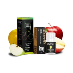 Набор Солевая Жидкость Chaser Black - Triple Sour Apple (Три Кислых Яблока) 30 МЛ 50 МГ