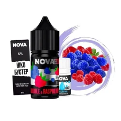 Набор Солевая Жидкость NOVA - Double Raspberry (Двойная Малина) 30 МЛ 50 МГ