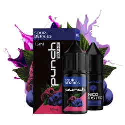 Набор Солевая Жидкость Punch - Sour Berries (Кислые Ягоды) 15 МЛ 50 МГ