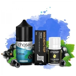 Набор Солевой Жидкости Chaser - Blackcurrant Mentol (Смородина Ментол) 30 Мл 50 Мг