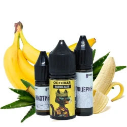 Набор Солевой жидкости Octobar NFT Banana Aloe (Банан Алое) 30 Мл 50 Мг