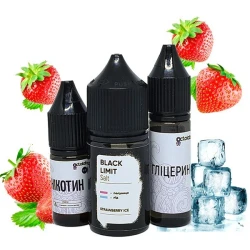 Набор Солевой жидкости Octolab Black Limit Strawberry Ice (Клубника Лед) 30 Мл 50 Мг