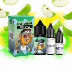 Набор Солевой жидкости Octobar NFT Sour Apple (Кислое Яблоко) 30 Мл 50 Мг