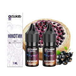 Набір Сольової рідини Octobar Strong Blackberry Crumble (Ожиновий Десерт) 10 мл 50 мг